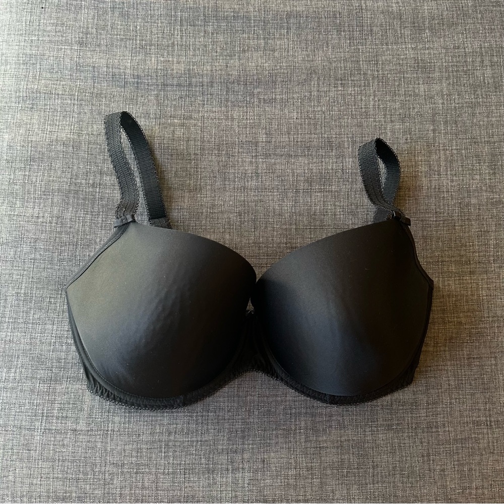 EUC Freya Deco Underwire Plunge Bra, Black, US 36J, UK 36GG